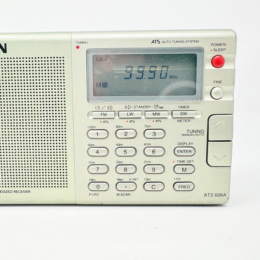 Sangean ATS-606A FM LW MW SW World Band Radio Receiver Tested Working 1990s Vtg - Picture 6 of 10